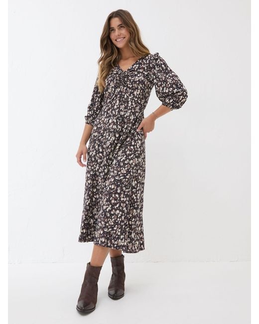 FatFace Black Fatface Libby Midi Dress