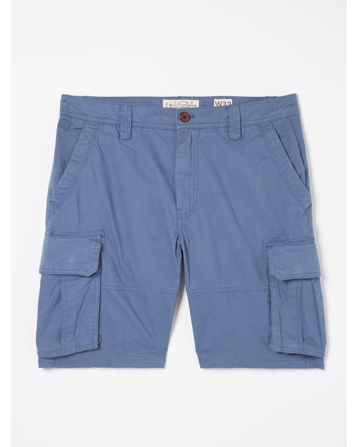 FatFace Blue Fatface Bude Lightweight Cargo Shorts for men