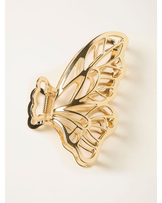 FatFace Natural Fatface Large Butterfly Claw Clip