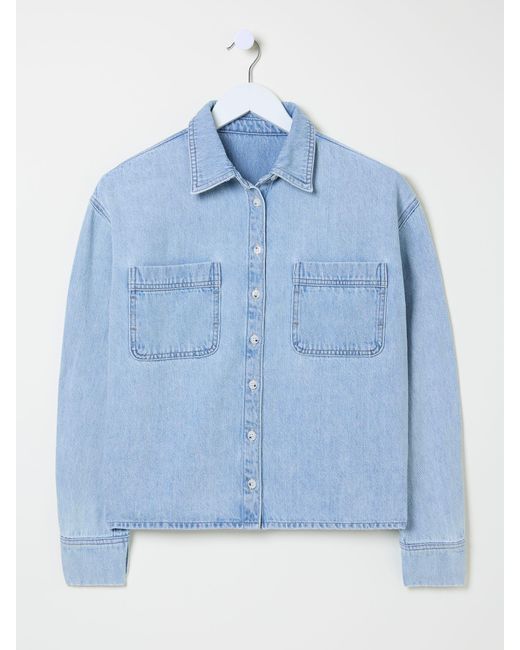 FatFace Blue Fatface Sara Chambray Shirt