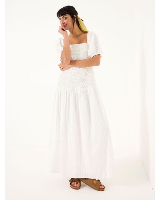 FatFace White Fatface Bryn Beeble Dress