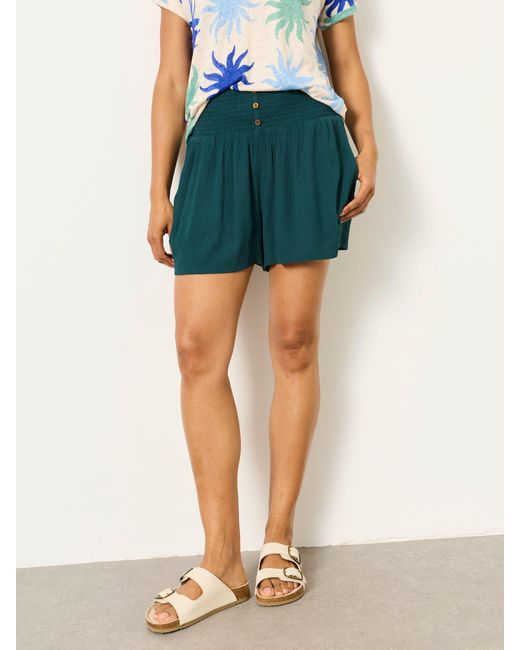 FatFace Green Fatface Rylee Flowy Shorts