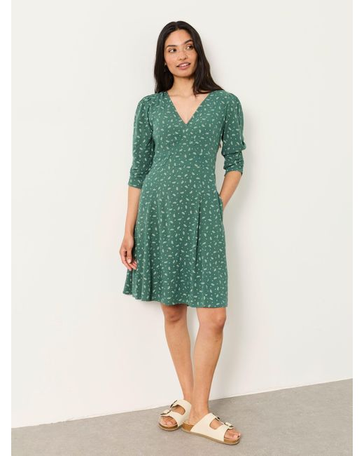 FatFace Green Fatface Anya Mini Dress