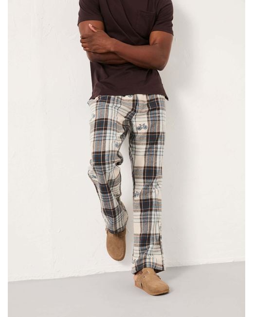 FatFace Natural Fatface Bike Jacquard Pyjama Bottoms for men