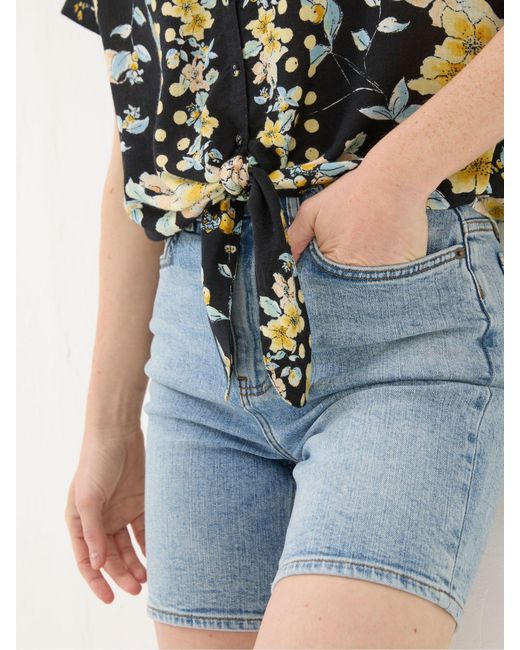 FatFace Blue Fatface Cali Citrus Floral Shirt