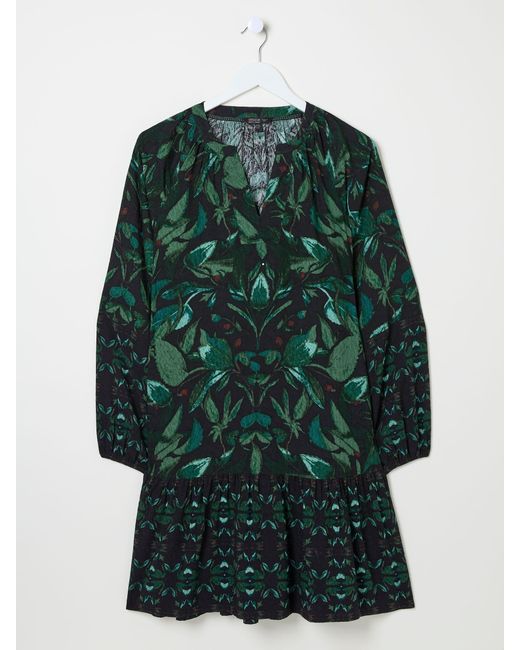 FatFace Green Fatface Dark Skies Amy Mirrored Tunic Dress