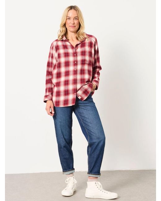FatFace Red Fatface Bessie Petite Check Shirt