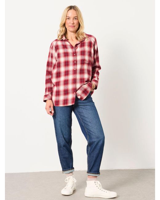 FatFace Red Fatface Bessie Regular Check Shirt