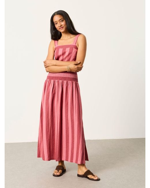 FatFace Pink Fatface Kit Midi Skirt