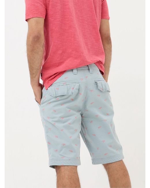 FatFace Red Fatface Cove Lobster Print Shorts for men