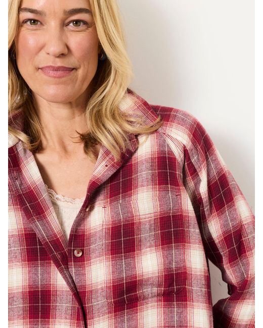 FatFace Red Fatface Bessie Regular Check Shirt