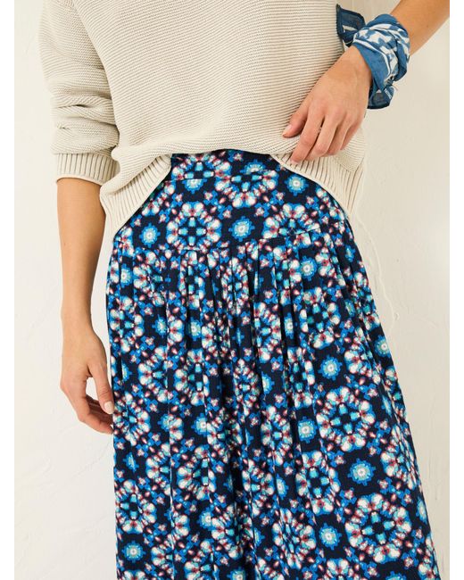 FatFace Blue Fatface Jay Midi Skirt