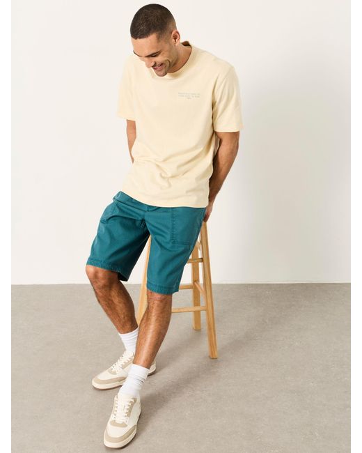 FatFace Blue Fatface Pascal Utility Shorts for men