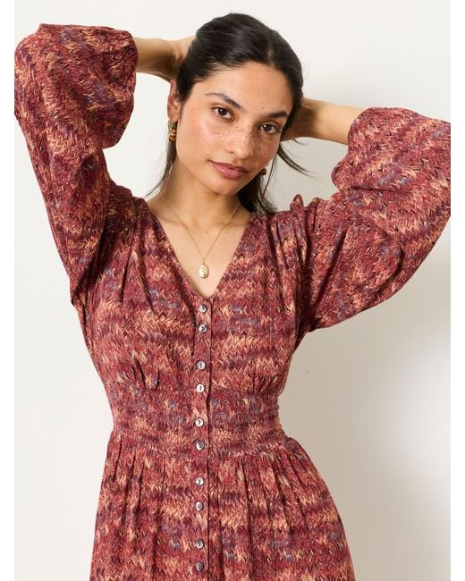 FatFace Multicolor Fatface Eden Regular Jacquard Dress