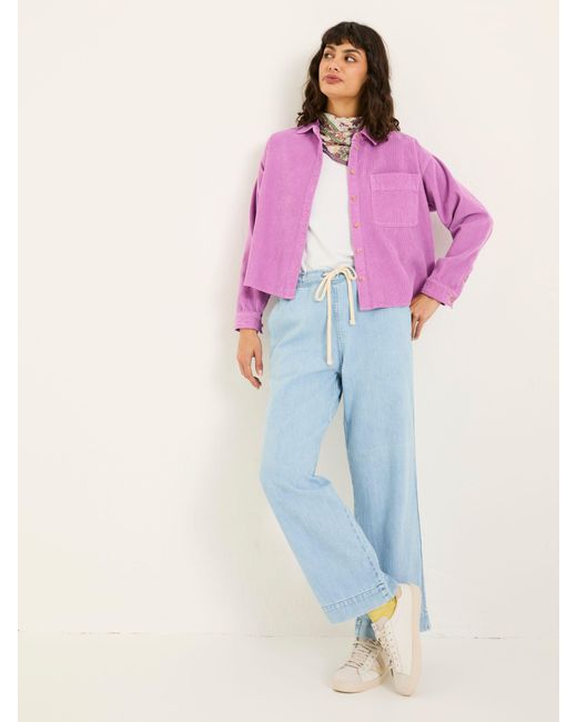 FatFace Pink Fatface Vivienne 100% Cotton Cord Shirt