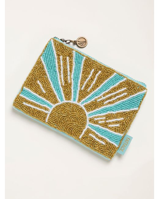 FatFace Metallic The Beatles Sun Beaded Coin Purse