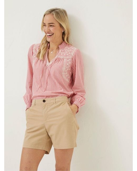 FatFace Pink Fatface Padstow Chino Shorts