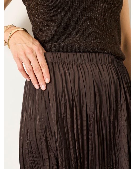 FatFace Brown Fatface Coco Pleated Midi Skirt