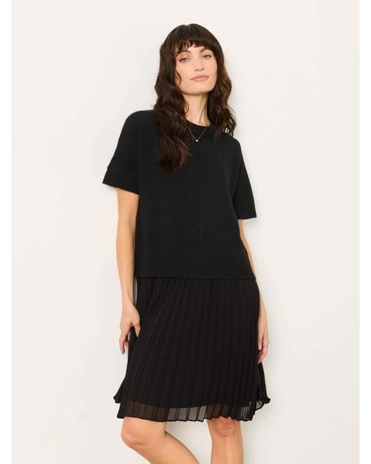 FatFace Black Fatface Susie Petite 2In1 Midi Dress