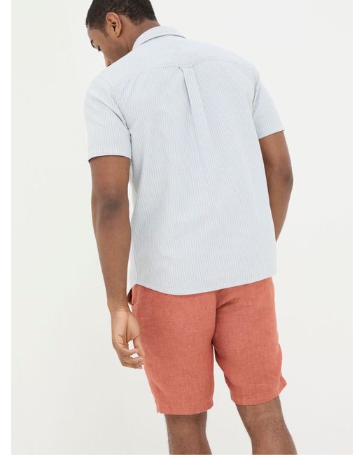 FatFace White Fatface Whaley Stripe Shirt for men