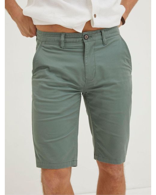 FatFace Green Fatface Mawes Chino Shorts for men