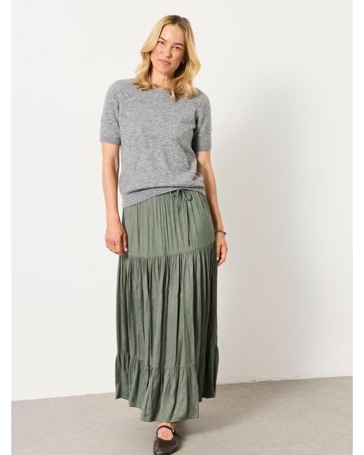 FatFace Green Fatface Jayla Maxi Skirt