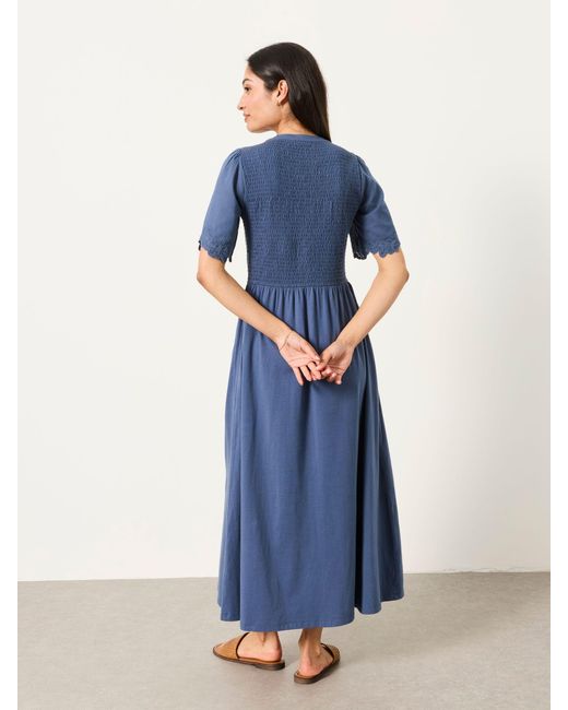 FatFace Blue Fatface Fleur Petite Jersey Midi Dress