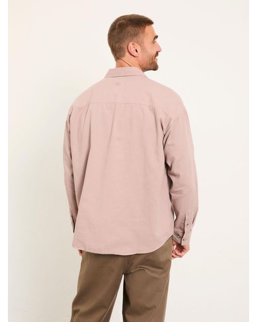 FatFace Natural Fatface Long Sleeve Relaxed Fit Utility Shirt for men