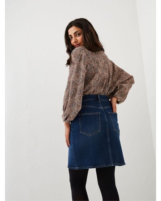 FatFace Blue Fatface Hope Denim Skirt