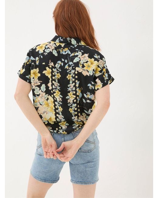 FatFace Blue Fatface Cali Citrus Floral Shirt