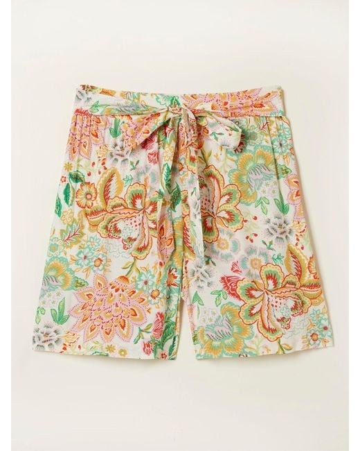 FatFace Natural Fatface Faye Paradise Floral Shorts
