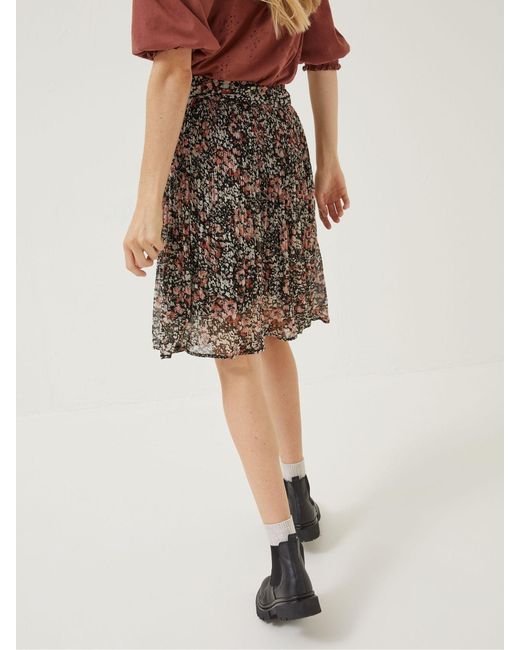 FatFace Black Fatface Blush Floral Kayleigh Skirt
