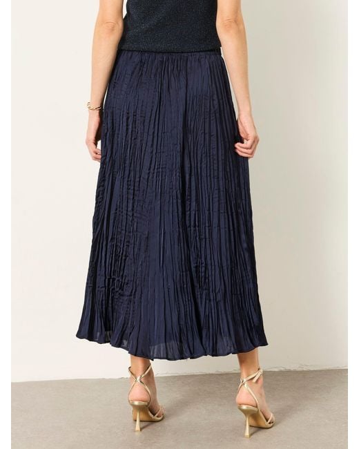 FatFace Blue Fatface Coco Pleated Midi Skirt