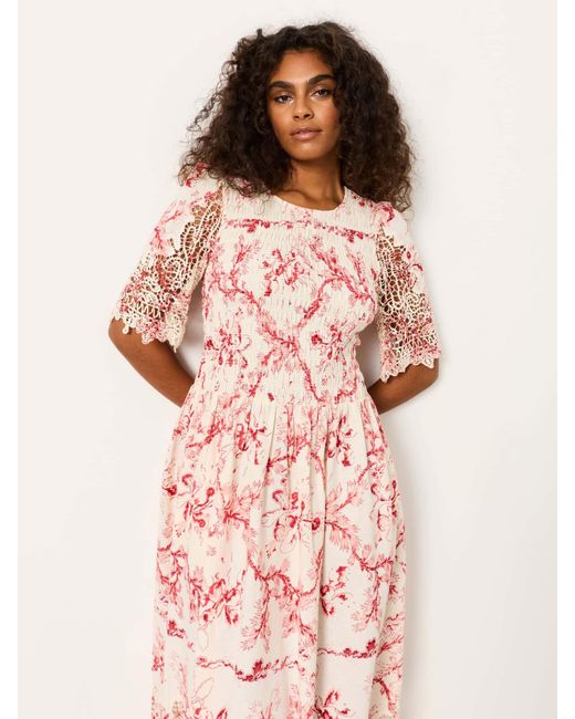 FatFace Pink Fatface Alice Regular Midi Dress