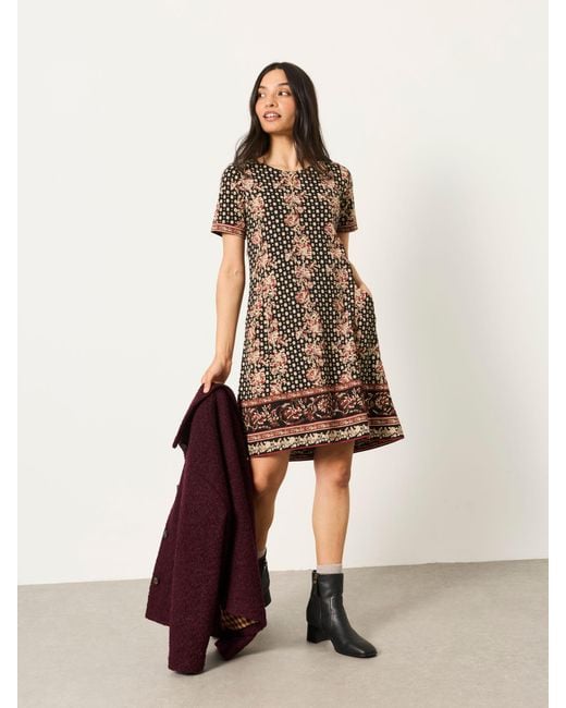 FatFace Natural Fatface Simone Petite Jersey Dress