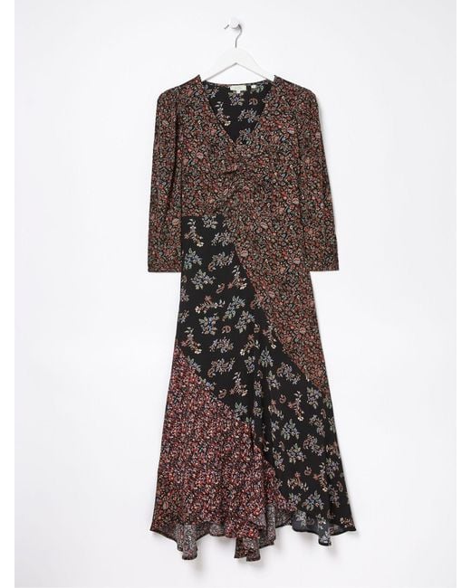 FatFace Black Fatface Nate Craft Floral Midi Dress