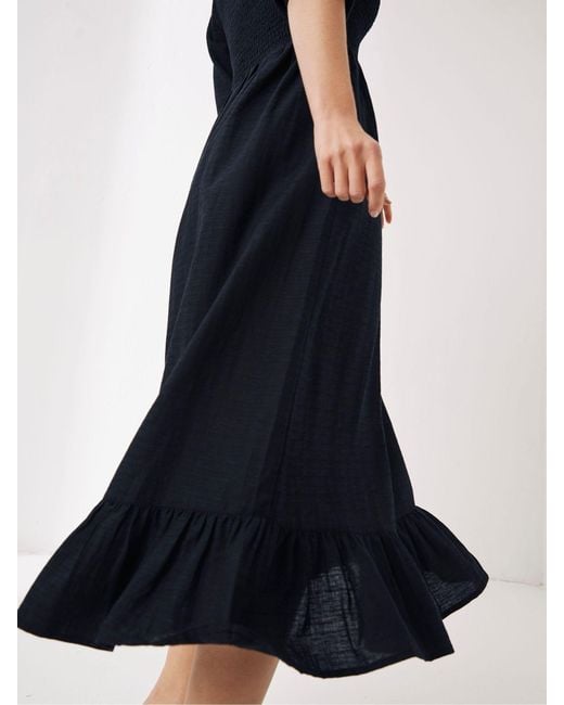 FatFace Blue Fatface Adele Midi Dress With Linen