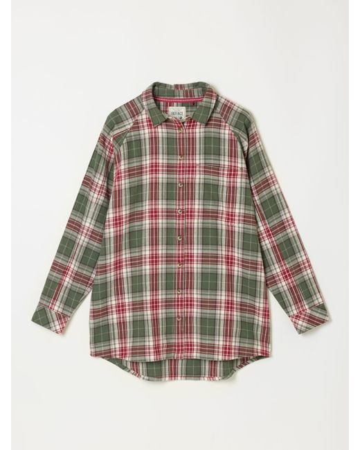 FatFace Blue Fatface Bessie Petite Check Shirt