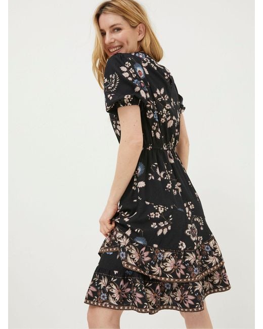 FatFace Black Fatface Shaney Fall Floral Dress