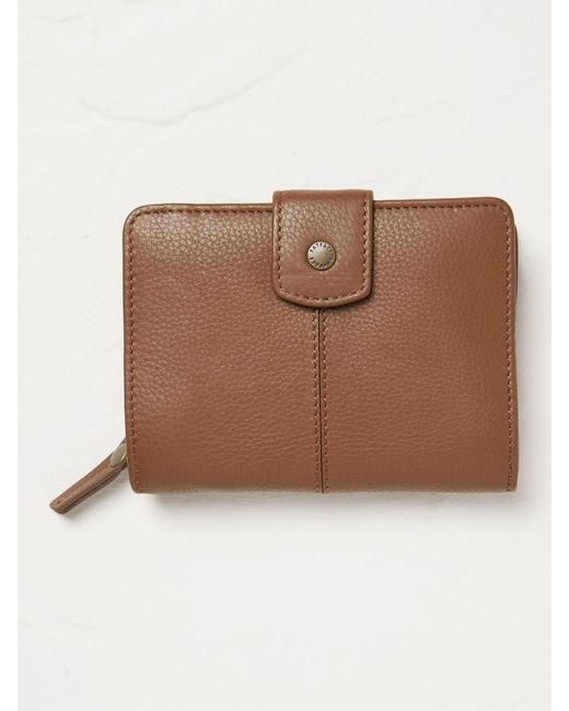 FatFace Brown Fatface Etta Leather Zip Purse