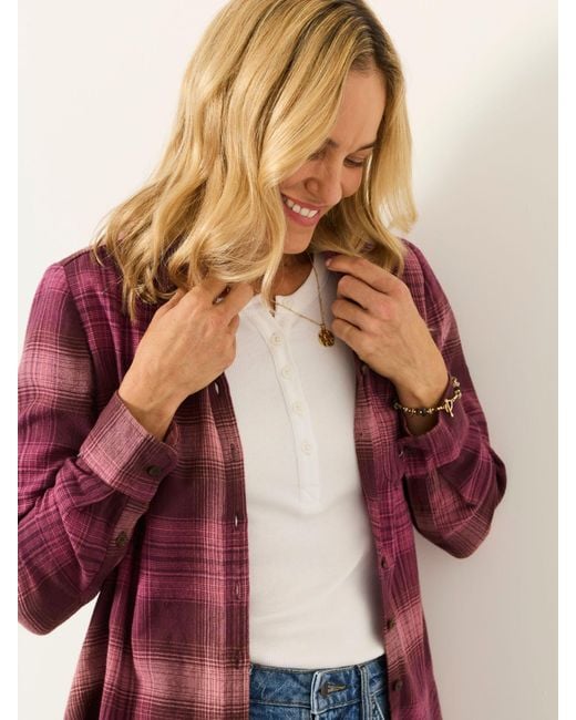 FatFace Red Fatface Olivia Check Shirt