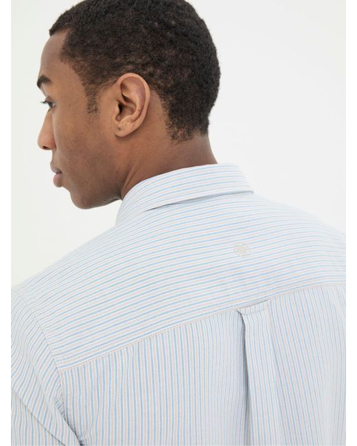 FatFace White Fatface Whaley Stripe Shirt for men