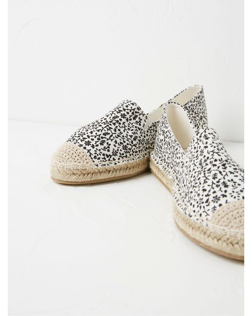FatFace White Fatface Printed Maggie Espadrilles