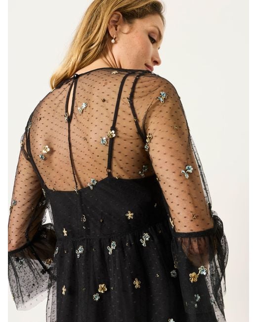 FatFace Brown Fatface Mollie Beaded Dress