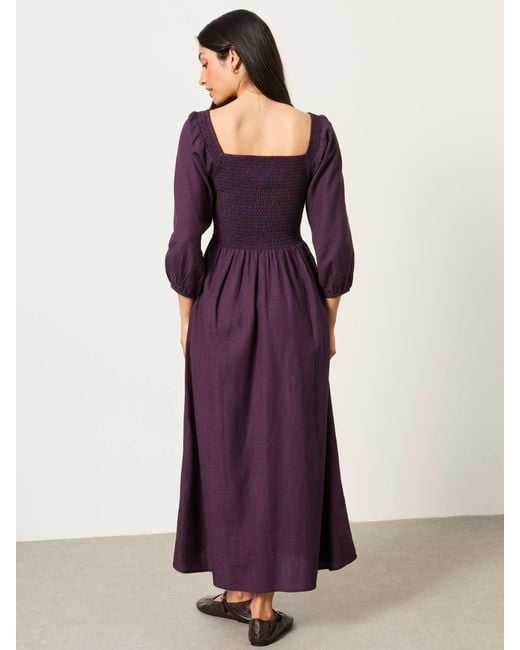 FatFace Purple Fatface Adele Petite Midi Dress