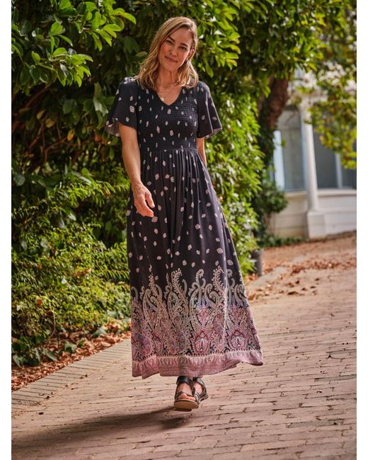 FatFace Green Fatface Alma Midi Dress