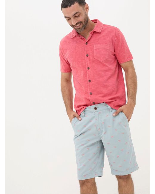 FatFace Red Fatface Cove Lobster Print Shorts for men