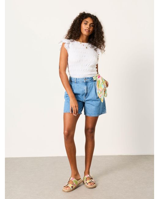 FatFace Blue Fatface Mia Denim Shorts