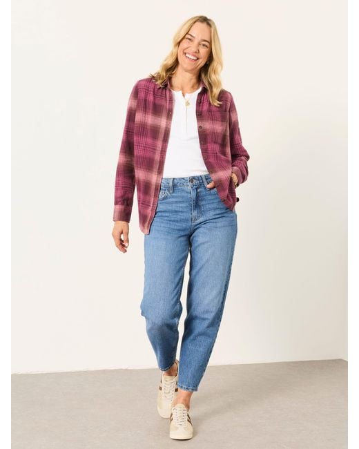 FatFace Red Fatface Olivia Check Shirt