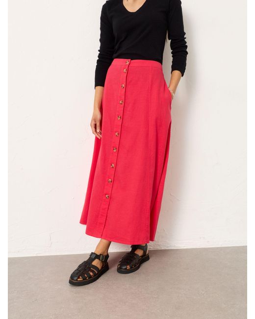 FatFace Pink Fatface Issa Midi Skirt